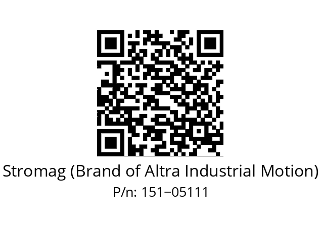   Stromag (Brand of Altra Industrial Motion) 151−05111