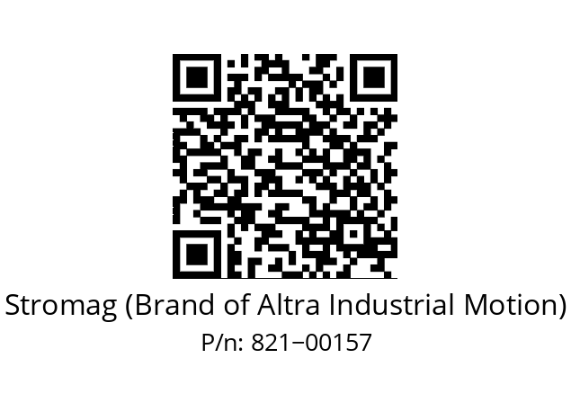   Stromag (Brand of Altra Industrial Motion) 821−00157