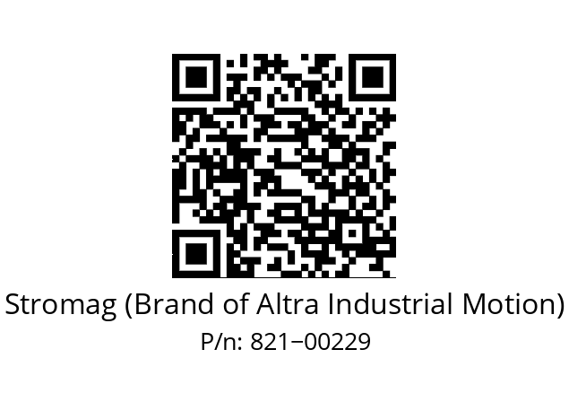   Stromag (Brand of Altra Industrial Motion) 821−00229