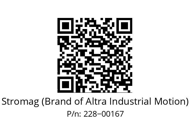   Stromag (Brand of Altra Industrial Motion) 228−00167