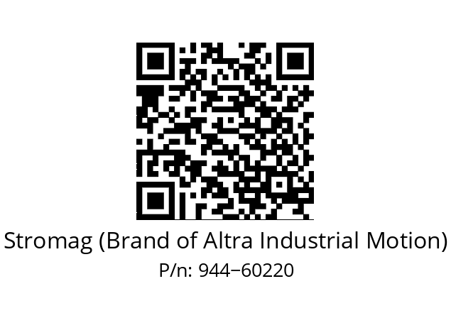   Stromag (Brand of Altra Industrial Motion) 944−60220