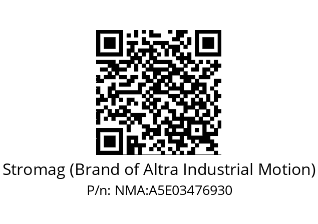   Stromag (Brand of Altra Industrial Motion) NMA:A5E03476930