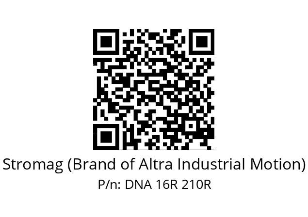   Stromag (Brand of Altra Industrial Motion) DNA 16R 210R