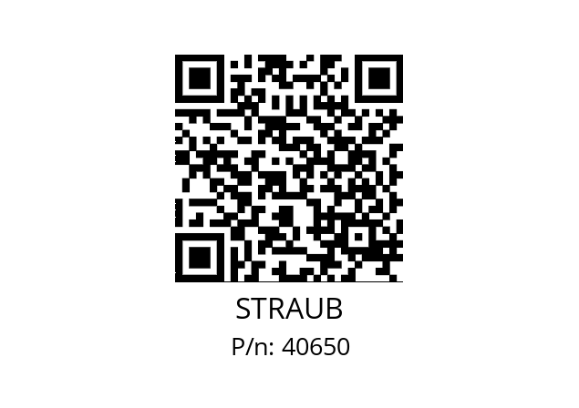   STRAUB 40650