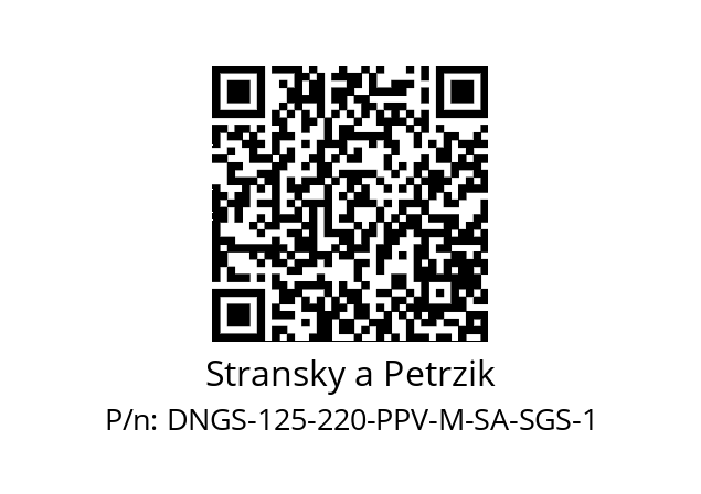   Stransky a Petrzik DNGS-125-220-PPV-M-SA-SGS-1