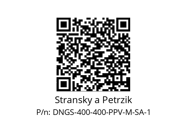   Stransky a Petrzik DNGS-400-400-PPV-M-SA-1