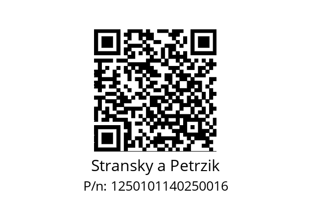   Stransky a Petrzik 1250101140250016