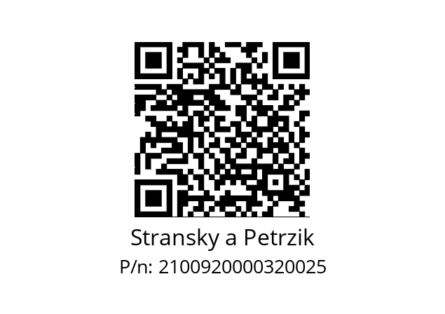   Stransky a Petrzik 2100920000320025