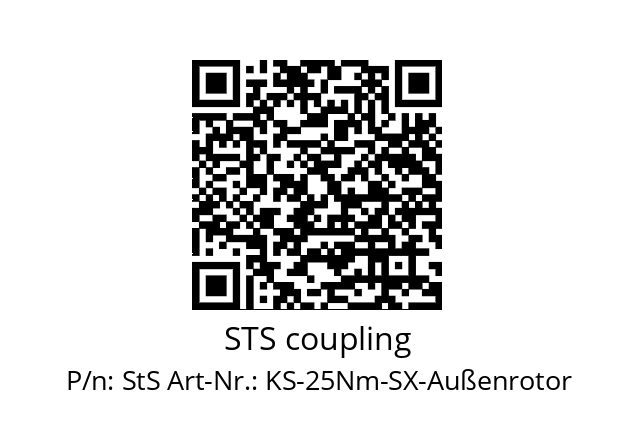   STS coupling StS Art-Nr.: KS-25Nm-SX-Außenrotor