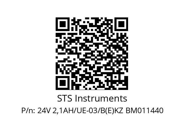   STS Instruments 24V 2,1AH/UE-03/B(E)KZ BM011440