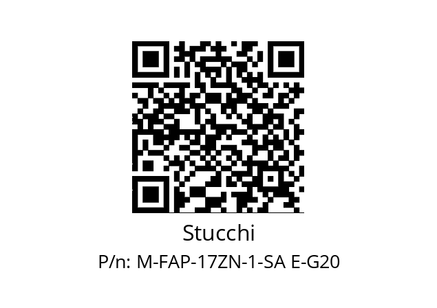   Stucchi M-FAP-17ZN-1-SA E-G20