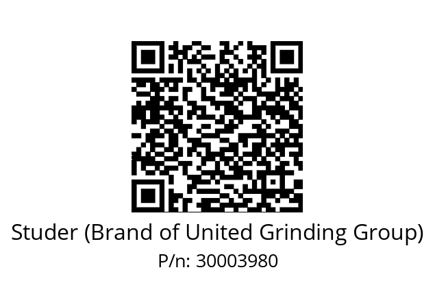   Studer (Brand of United Grinding Group) 30003980