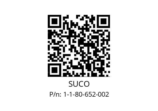   SUCO 1-1-80-652-002