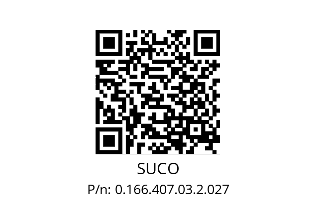   SUCO 0.166.407.03.2.027