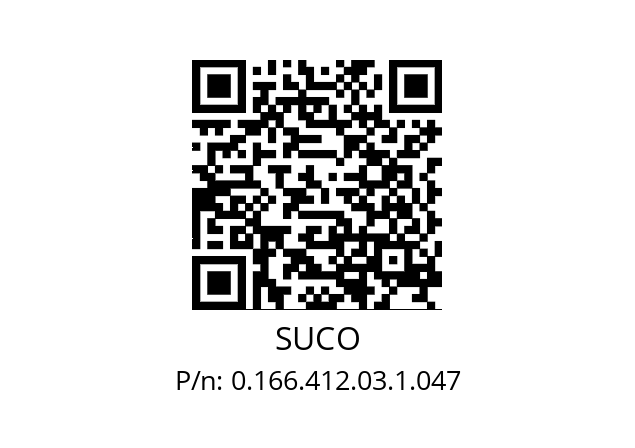   SUCO 0.166.412.03.1.047