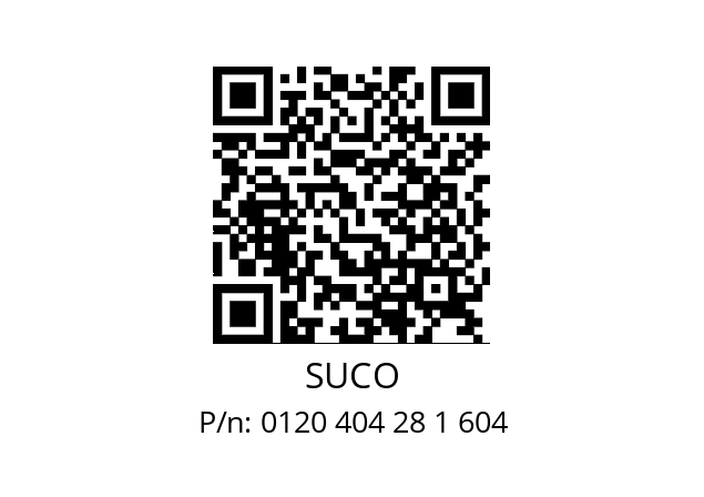   SUCO 0120 404 28 1 604