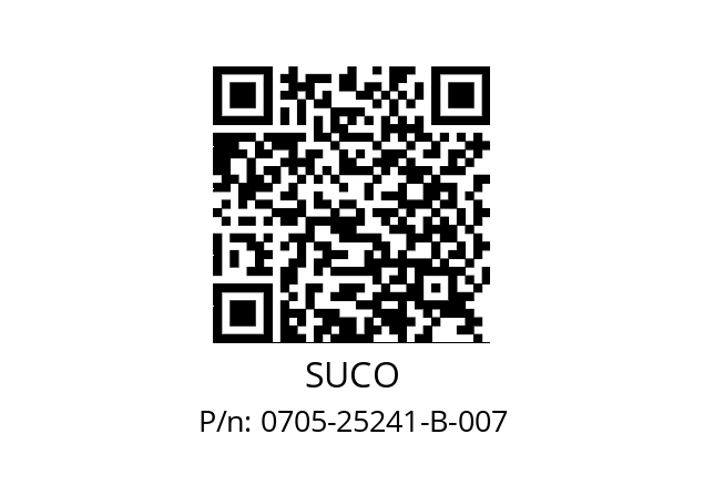   SUCO 0705-25241-B-007