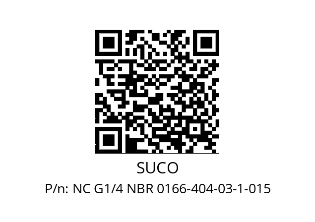   SUCO NC G1/4 NBR 0166-404-03-1-015