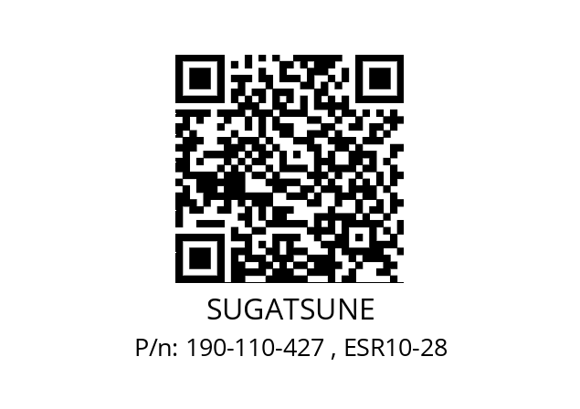   SUGATSUNE 190-110-427 , ESR10-28