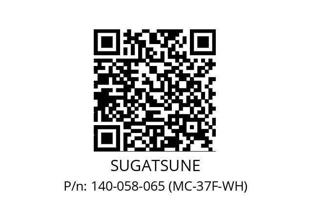   SUGATSUNE 140-058-065 (MC-37F-WH)