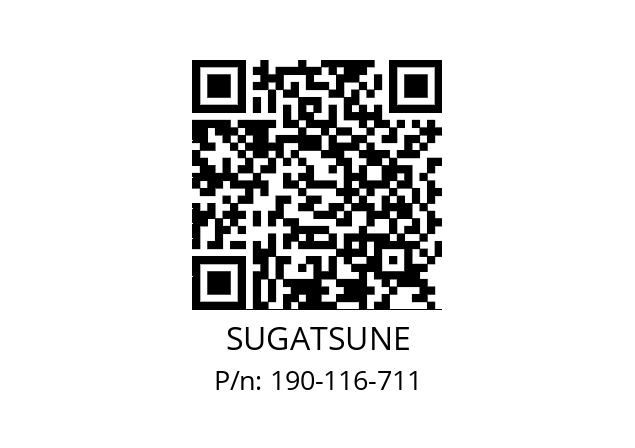   SUGATSUNE 190-116-711