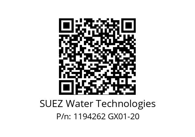   SUEZ Water Technologies 1194262 GX01-20