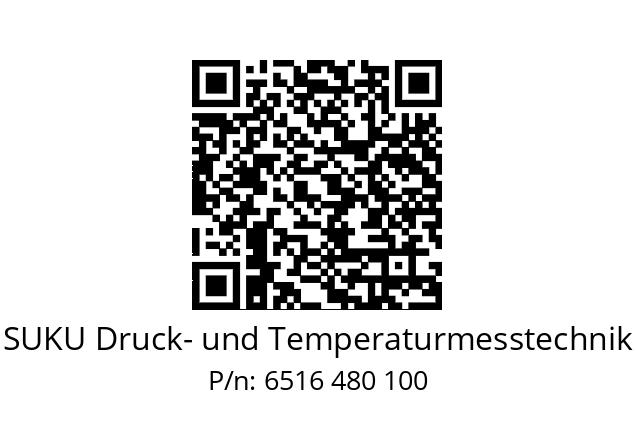   SUKU Druck- und Temperaturmesstechnik 6516 480 100