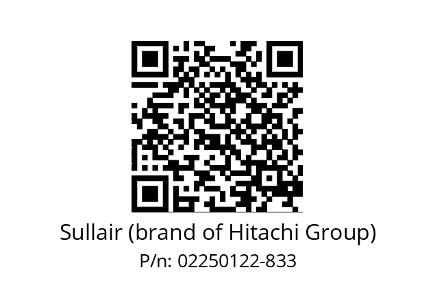   Sullair (brand of Hitachi Group) 02250122-833