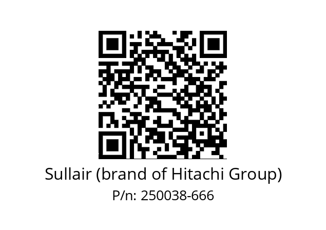   Sullair (brand of Hitachi Group) 250038-666