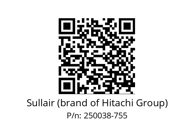   Sullair (brand of Hitachi Group) 250038-755