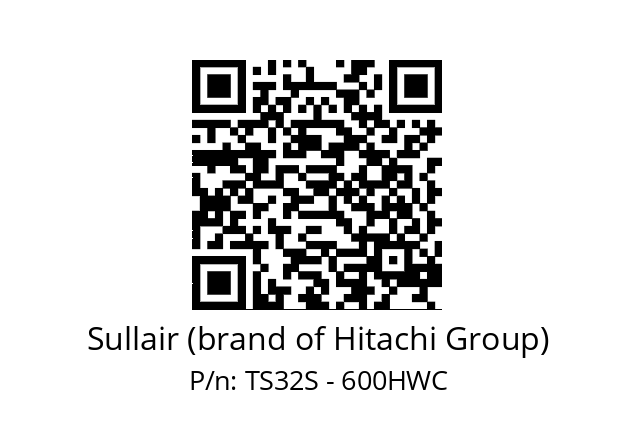   Sullair (brand of Hitachi Group) TS32S - 600HWC