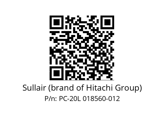   Sullair (brand of Hitachi Group) PC-20L 018560-012