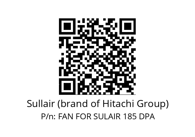   Sullair (brand of Hitachi Group) FAN FOR SULAIR 185 DPA