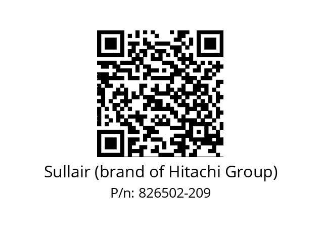   Sullair (brand of Hitachi Group) 826502-209