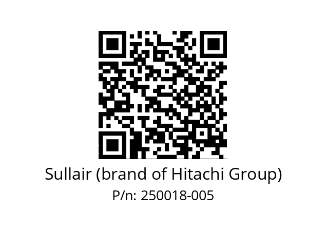   Sullair (brand of Hitachi Group) 250018-005