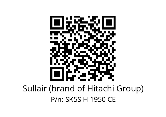   Sullair (brand of Hitachi Group) SK5S H 1950 CE