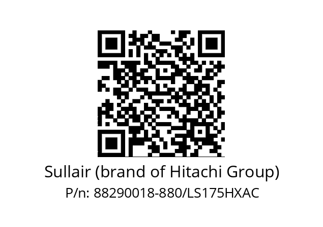   Sullair (brand of Hitachi Group) 88290018-880/LS175HXAC