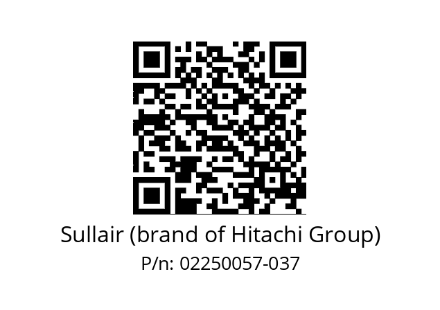   Sullair (brand of Hitachi Group) 02250057-037