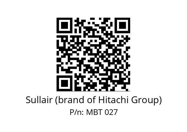   Sullair (brand of Hitachi Group) MBT 027