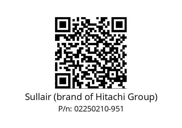   Sullair (brand of Hitachi Group) 02250210-951