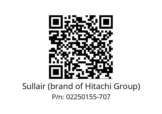   Sullair (brand of Hitachi Group) 02250155-707