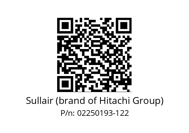   Sullair (brand of Hitachi Group) 02250193-122