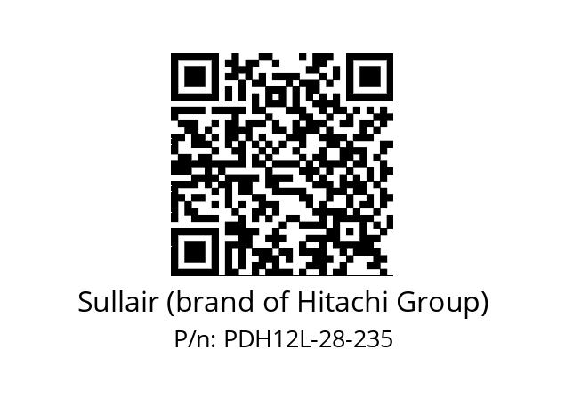   Sullair (brand of Hitachi Group) PDH12L-28-235