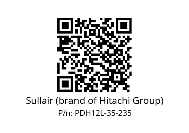   Sullair (brand of Hitachi Group) PDH12L-35-235