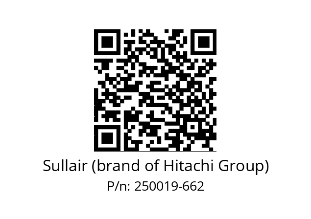   Sullair (brand of Hitachi Group) 250019-662