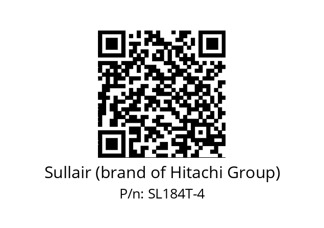   Sullair (brand of Hitachi Group) SL184T-4