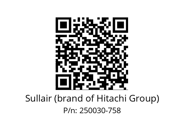   Sullair (brand of Hitachi Group) 250030-758