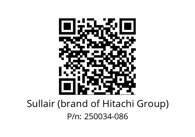   Sullair (brand of Hitachi Group) 250034-086