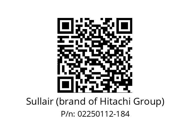   Sullair (brand of Hitachi Group) 02250112-184