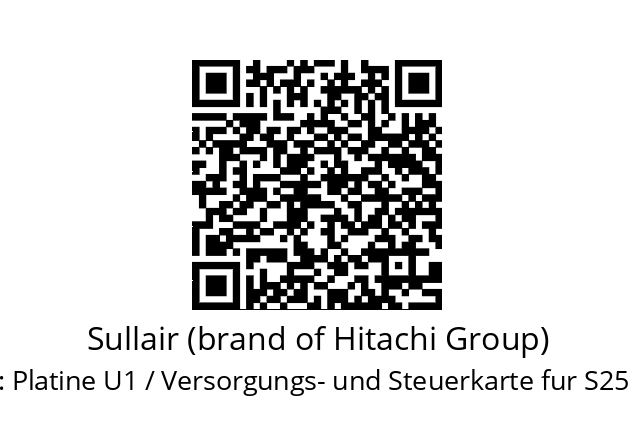   Sullair (brand of Hitachi Group) Platine U1 / Versorgungs- und Steuerkarte fur S25 E10